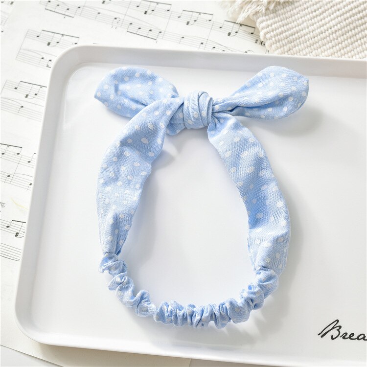 1 PC Winter Warm Ear Warmer Headwrap Xmas Girls' Crochet Headband Knitted Bow Hairband Hair Band Accessories: 05-B