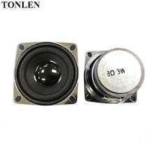 TONLEN 2pcs 8 ohm Full Range Speaker 2 inch DIY Portable Bluetooth Speakers 3W mini Loudspeaker Parts Square 50mm Stereo Speaker