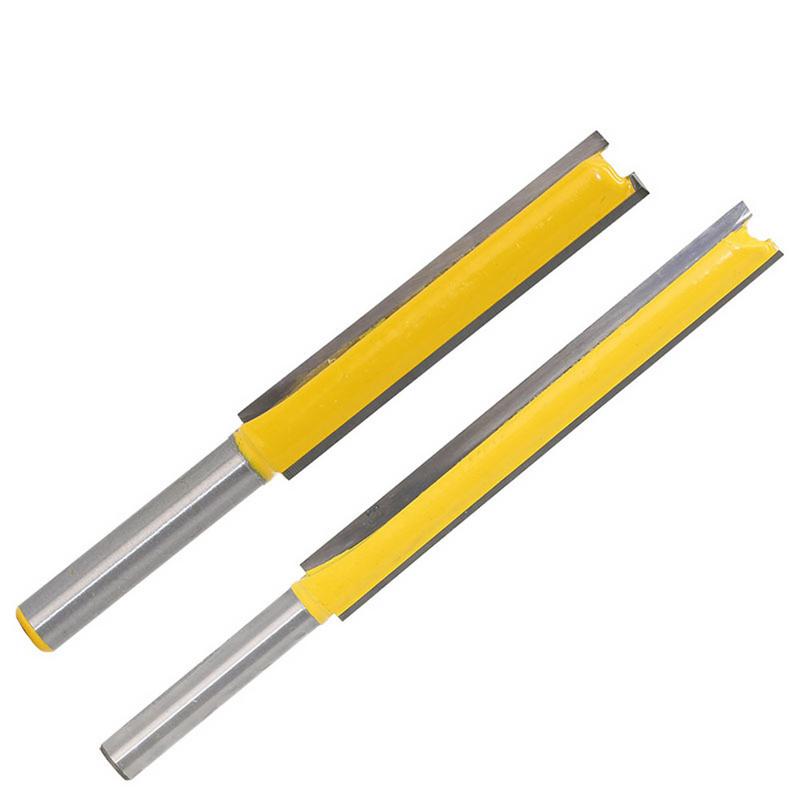 1 pièces 1/4 "tige 50/76mm Extra Long affleurant garniture routeur Bit bois fraise outils
