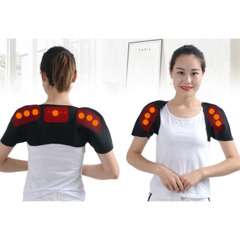 Double épaule soutien auto-chauffant thermique respirant enveloppement protecteur plus orthèse pour les femmes enceintes âgées hommes
