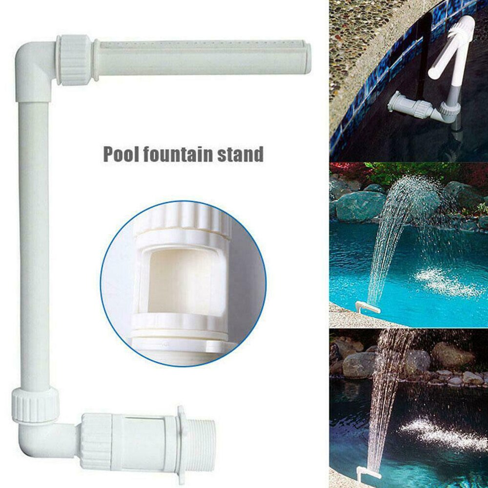 Pool springvand svømmebassin vandfald springvand sæt pvc springvand rør dyse hoved sæt pool tilbehør dekoration forsyninger