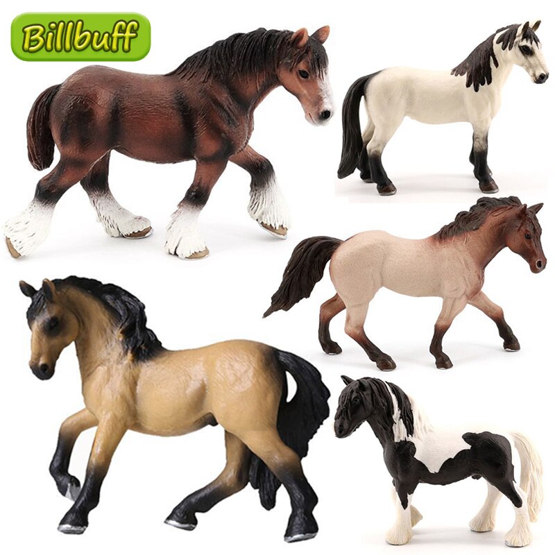 2022 Simulatie Dier Effen Hengst Paard Model Paard Racing Action Figure Speelgoed Cognitie Vroege Onderwijs Speelgoed Voor Kinderen