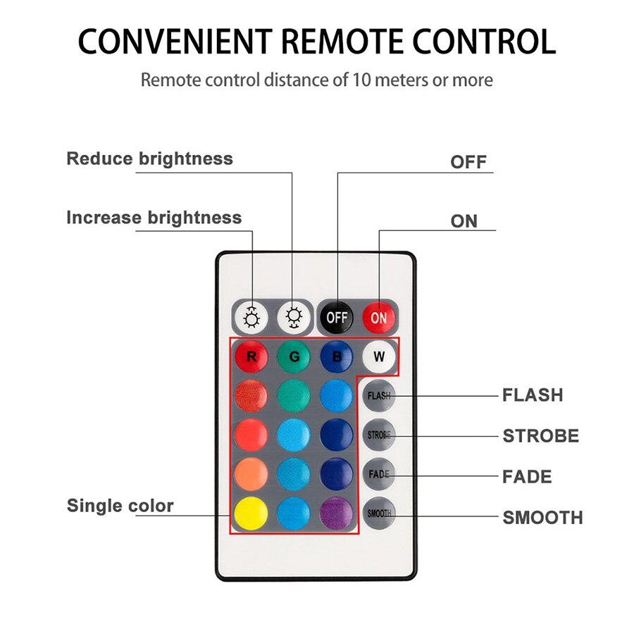 13 ledet fjernstyret rgb nedsænket lys batteridrevet undervands natlampe udendørs vase skål have fest dekoration