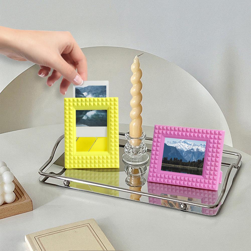 3 pouces pour Polaroid Instax Mini cadre Photo décor de bureau porte-carte Photo décoratif cadre de support Photo Vertical