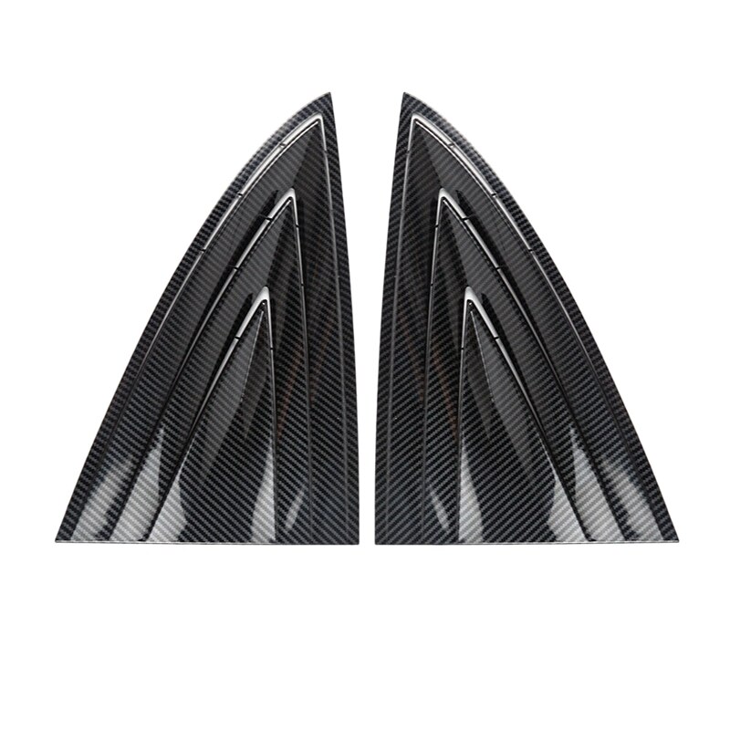 Auto Achterruit Triple-Gedreven Louvre Shutter Cover Venster Lamellen Spoiler Panel Voor Tesla Model 3