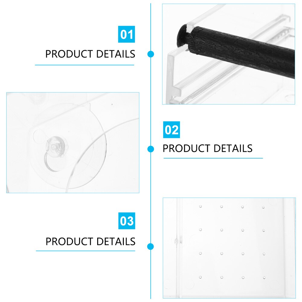 Acrylic Bird Feeder Wall-mounted Transparent Window Bird Feeder for Balcony