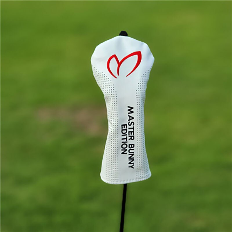 Golf Woods Headcovers Covers For Driver Fairway Hybrid 135H Clubs Set Heads PU Leather Unisex Protector Golf Accessories: White for hybrid