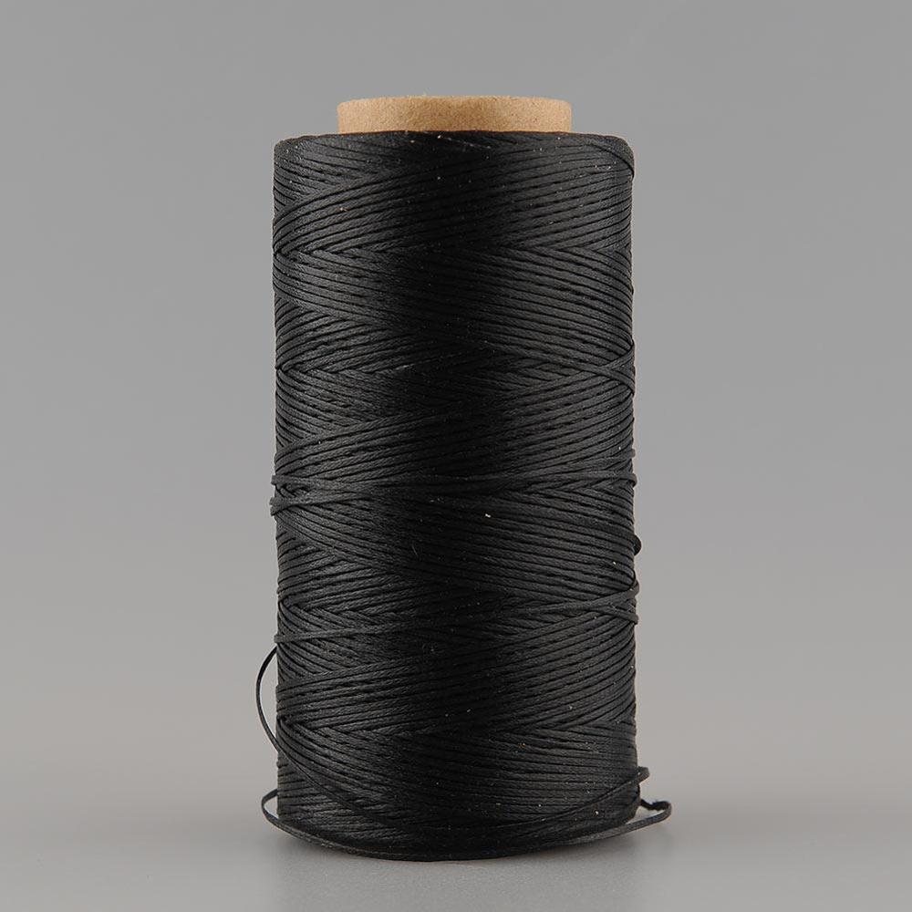 260Meter Waxed Thread Machine Embroidery Thread Hilo Encerado Hilo Para Bordar Hilos De Bordar Fil a Broder Craft Supplies: black