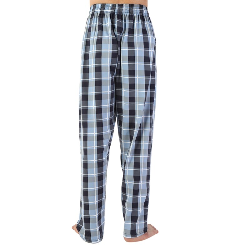 Pantalon de pyjama à carreaux en coton pour hommes et femmes, bas de nuit, unisexe, décontracté, grande taille