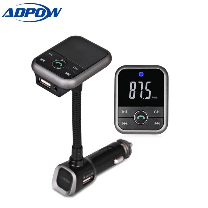 Bluetooth Car Kit MP3 Speler Handsfree Draadloze Fm-zender Radio Adapter USB Lader LCD Afstandsbediening Fm-zender