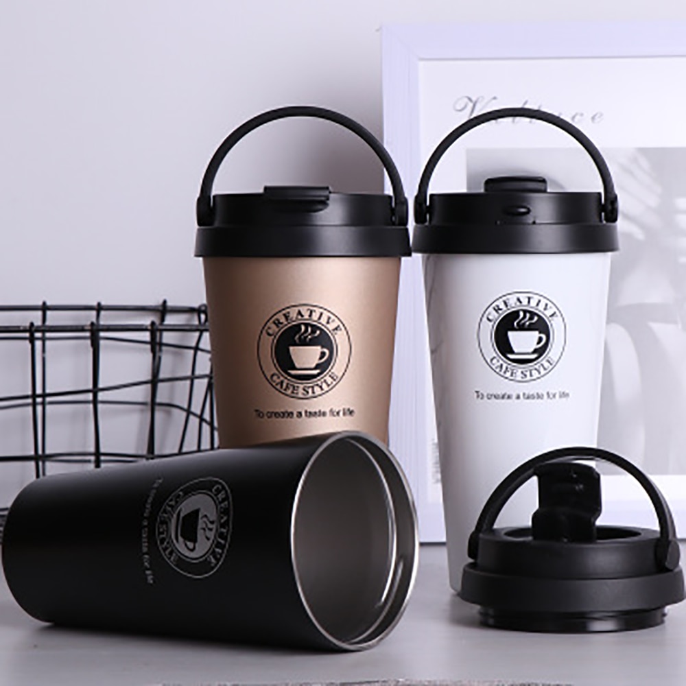 Roestvrijstalen Thermoskan Vacuüm Thermos Dubbele Rvs Koffie Cup Reizen Thermos Mode Mok Tumbler Thee Cup