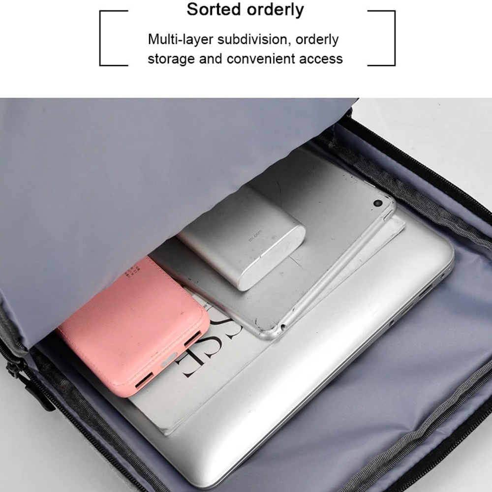 Slim Anti-Theft Laptop Backpack Water-Resistant Lightweight Expandable for 15.6 Notebook, Business Travel Office College Work