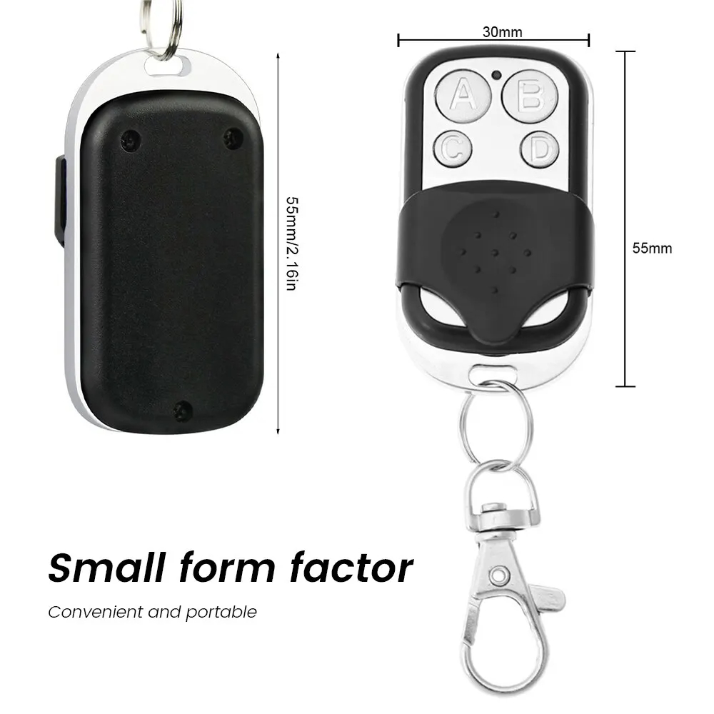 433MHz Metal Push Button Remote Control Transmitter ABCD/Lock Unlock 4Button Universal 4 Buttons Garage Door Opener Remote
