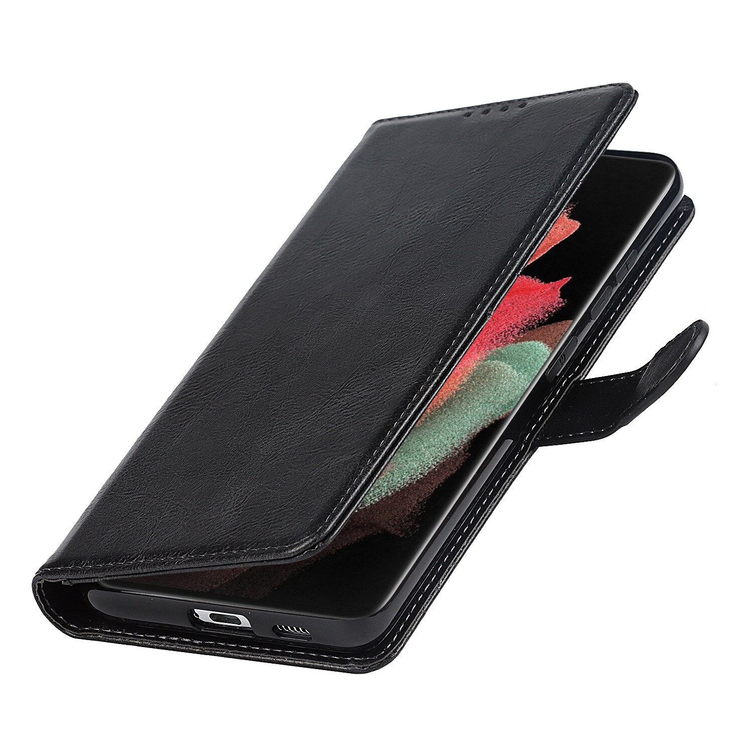 Voor Samsung S21 Ultra 5G S Pen Spen S-PEN Stylus Flip Case Mobiele Telefoon Shell S21Ultra Wallet Cover Holster slot