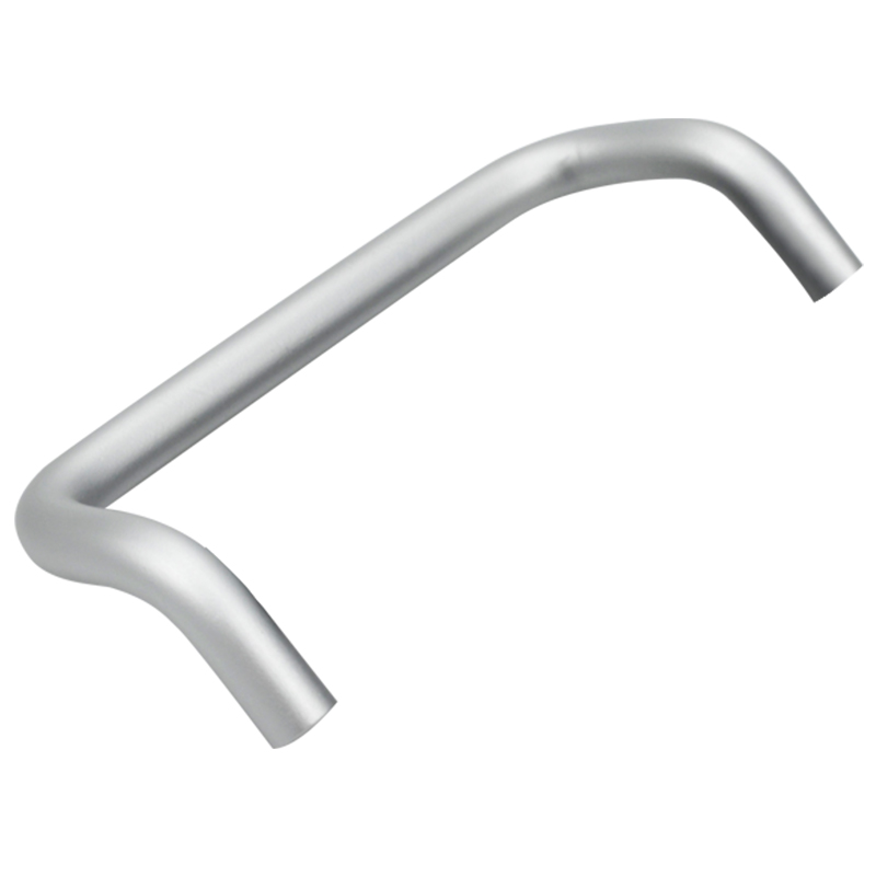 Industrial handle Aluminum alloy arc double bending angle bending door handle drawer cabinet door lock handle: 255mm / WHITE