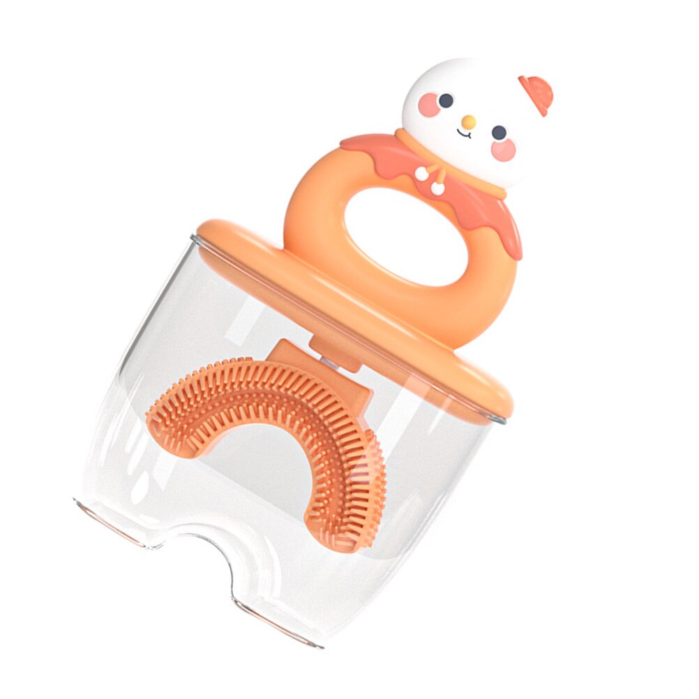 1 Set U-shaped Tooth Brush for Kids Convenient Kids Toothbrush Silicone Brush