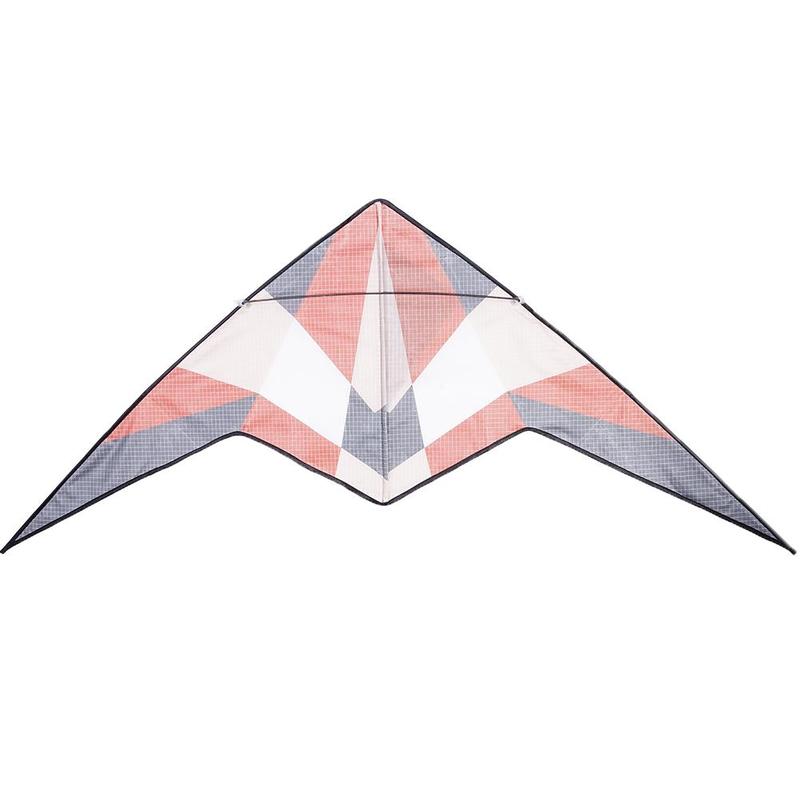 Cerf-volant Triangle de couleur extérieure avec 30m double ligne Triangle volant en plein air cerfs-volants à ailes dures sport cerf-volant jouets enfants pour Adul A9U9