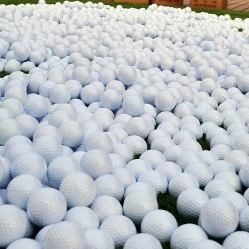 White Golf Balls Round Golf Balls Portable Driving Range Outdoor Sport Tennis Golf Practice Balls Golf Accessories 42.6mm