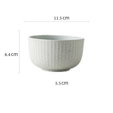ANTOWALL piatti bianchi punto ristorante piatto da dolce in ceramica stoviglie per la casa ciotola di riso piatti tutto'ingrosso: Rice Bowl
