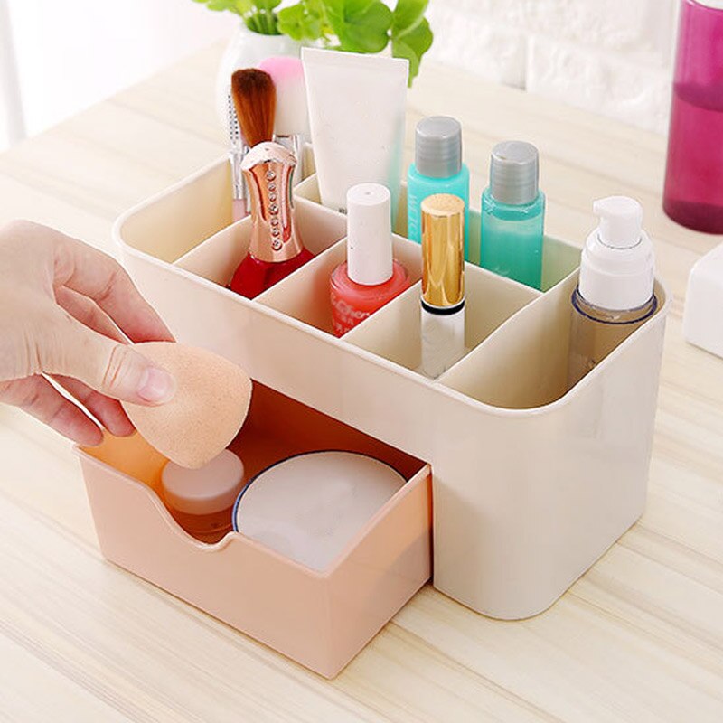 Organizadores de maquillaje de plástico, caja de almacenamiento, cajones cosméticos, caja para presentación de joyas, Organizador