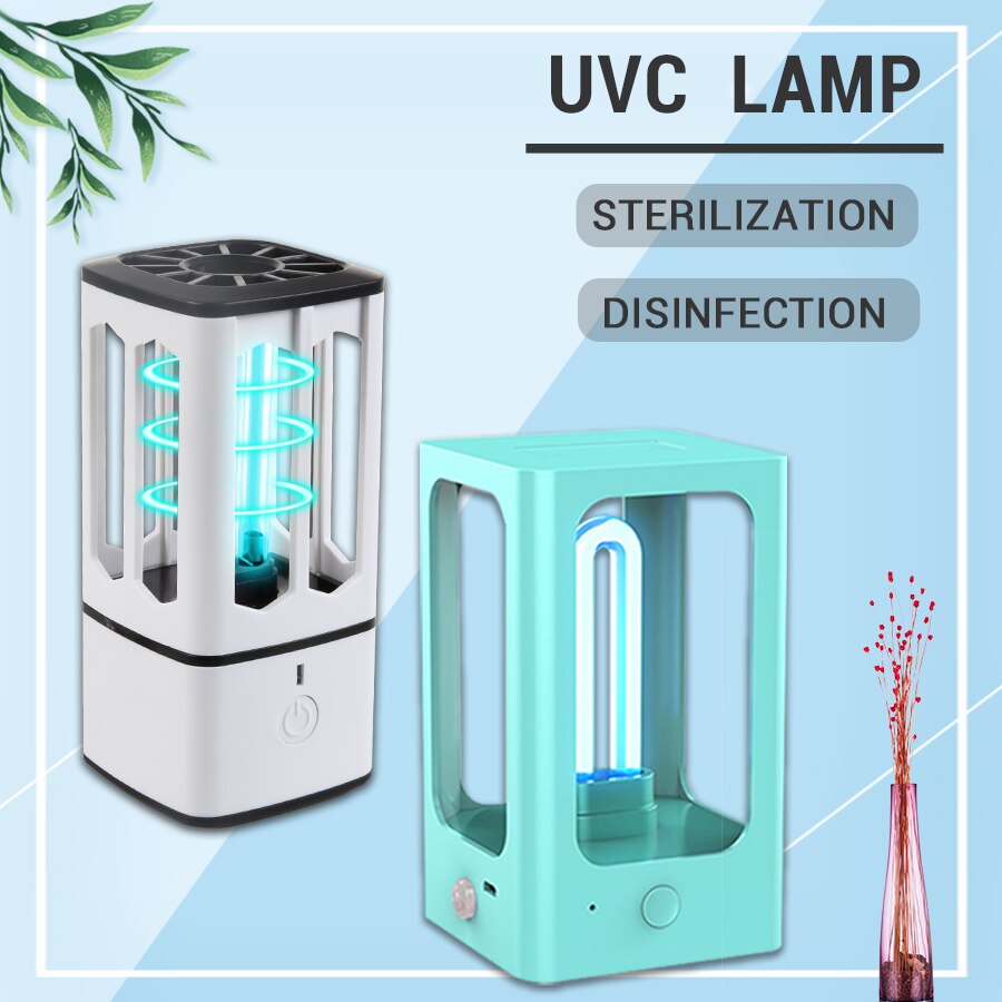 UVC Lamp Sterilizer UV Smart Germicidal Ultraviolet Light UV Ozone Sterilizer Lamp Portable UVC Ozone Lamp Disinfection Remote