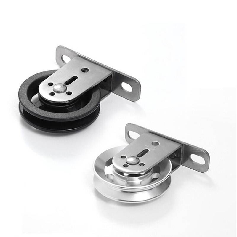 Katrol Blok Swivel Lifting Enkel Wiel Muur Plafond Mount Vaste Mute Lager Katrol Voor Diy Kabel Systeem Home Gym Accessoires