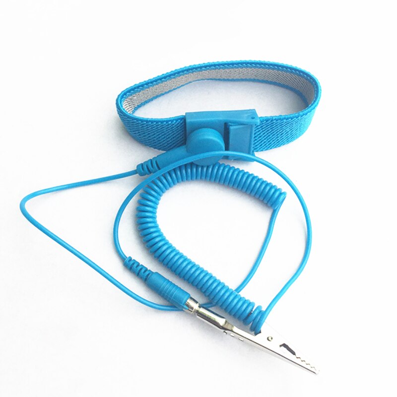 Adjustable Anti Static Bracelet Electrostatic ESD Discharge Cable Reusable Wrist Band Strap Hand With Grounding Wire: Default Title