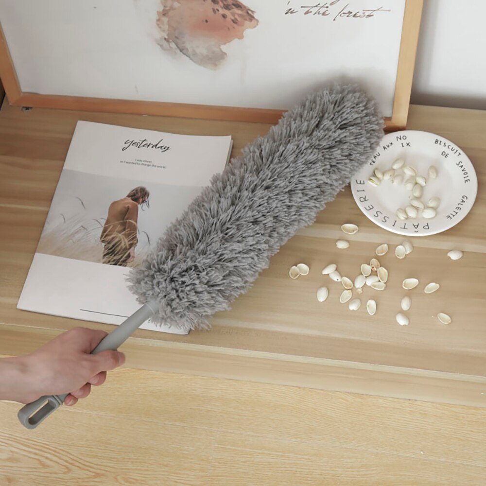 Feather Duster Extension Pole Extra Long Telescopic Dusters Cobweb Duster Bendable Head Cleaning Blinds Roof Ceiling Fan Car