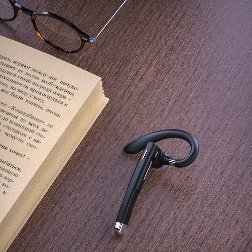 YYK-520 Wireless Bluetooth Earphone HiFi Headset with Battery Display for Xiaomi Huawei Phone Business Hook Earbuds Waterproof