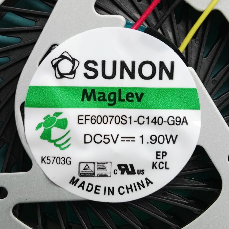 CPU fan voor Dell Inspiron 15R 3521 3721 5521 5535 5721 laptop CPU koelventilator koeler EF60070S1-C140-G9A 074X7K