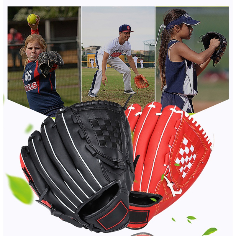 Guanti da Baseball per giovani guanti da Baseball in pelle PU guanti da Baseball durevoli accessori da Baseball da 1/11/11 pollici