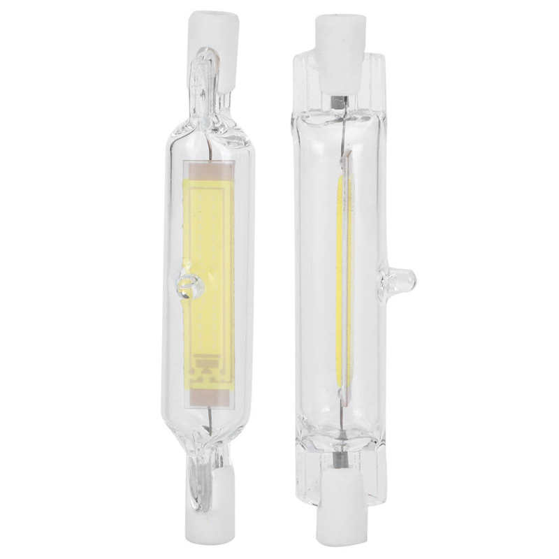 Lampadina pannocchia 2pz R7S 5W 78mm evidenzia la lampadina 230V R7S della sorgente luminosa di inondazione a doppia estremità: Bianco freddo