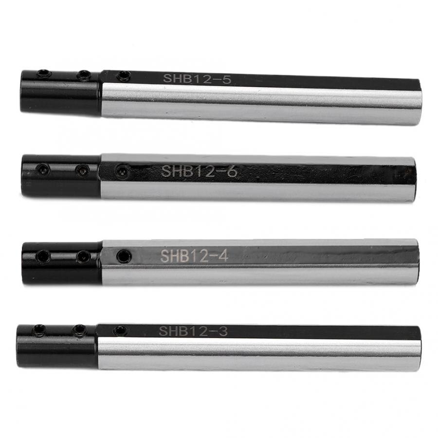 SHB12 10L Small Bore Boring Bar High Speed Steel Lathe Extension Tool Holder Small Hole Bracket For CNC Turning Milling Machine
