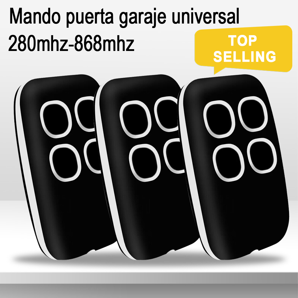Garagentor-Fernbedienung Multi-Frequenz 433MHz 287MHz-868MHz Klon-Duplikator Zugang Türöffner Handsender: Grey