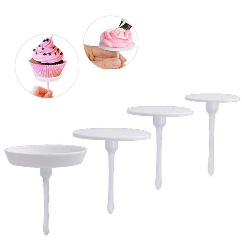 4pcs/set Stainless Steel Piping Nail Ice Cream Cake Decorating Tools Baking Stands Tools DIY Needle Stick Cake Flower Nails^1