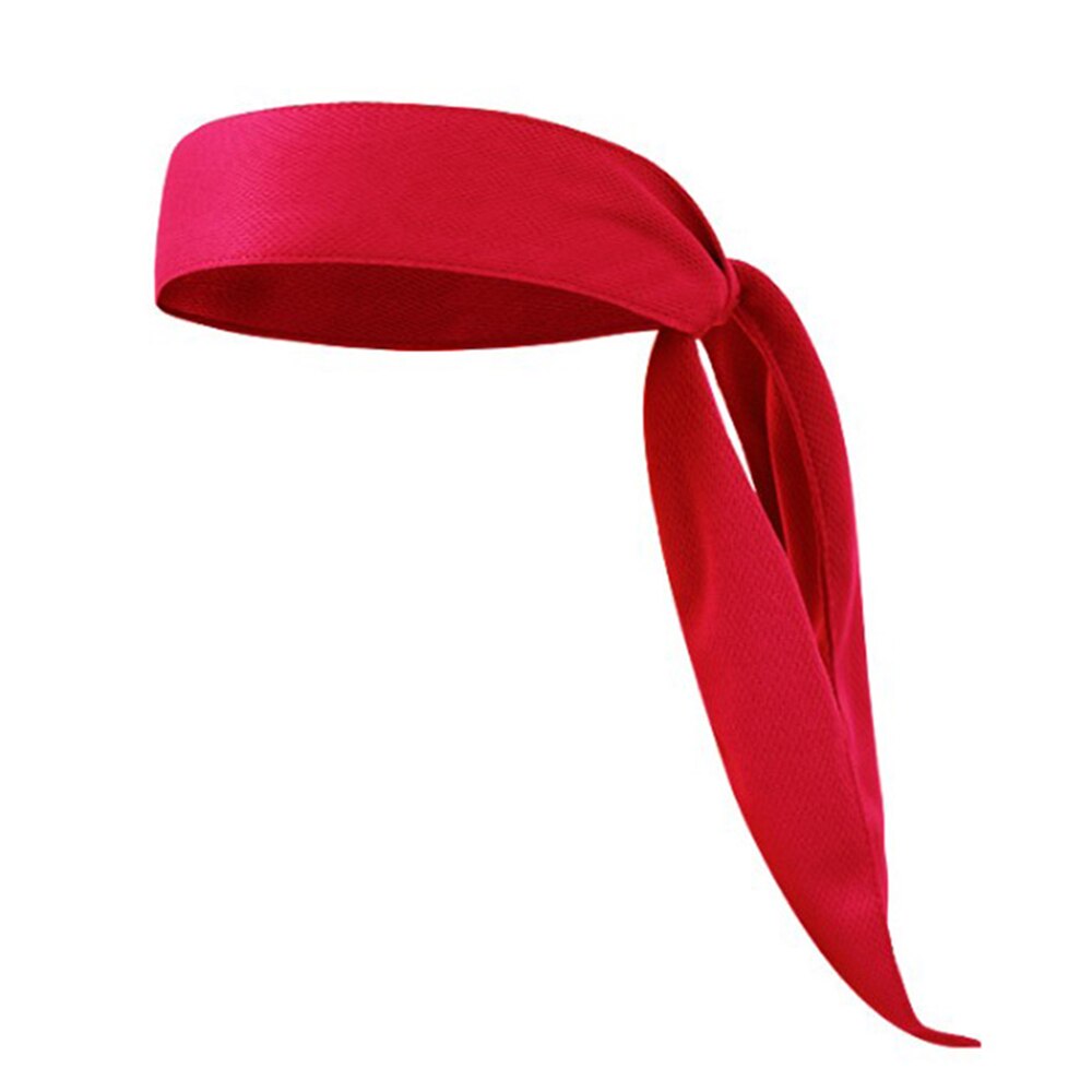 Bandanas de diadema cabeza corbata deportiva para banda para el pelo correr tenis Karate atletismo breve estilo Accesorios para el cabello: Rojo