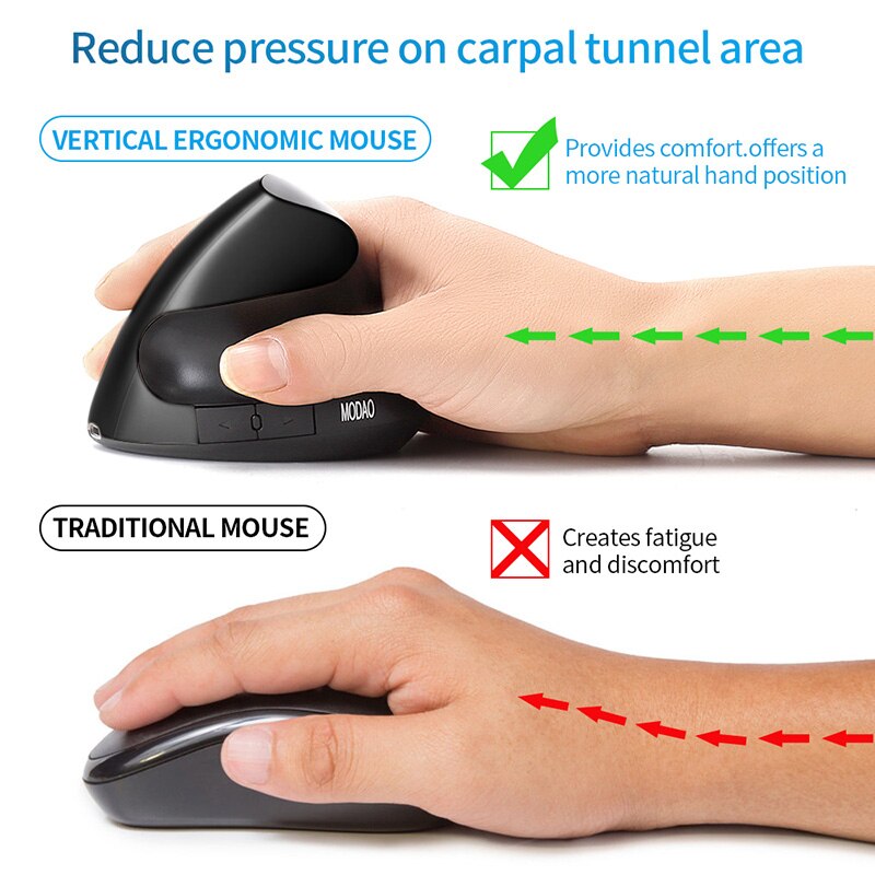 Jelly Comb Rechargeable Wireless Ergonomic Mouse Vertical Office Optical Mice for Computer Laptop Nootebook Right Hand Mice