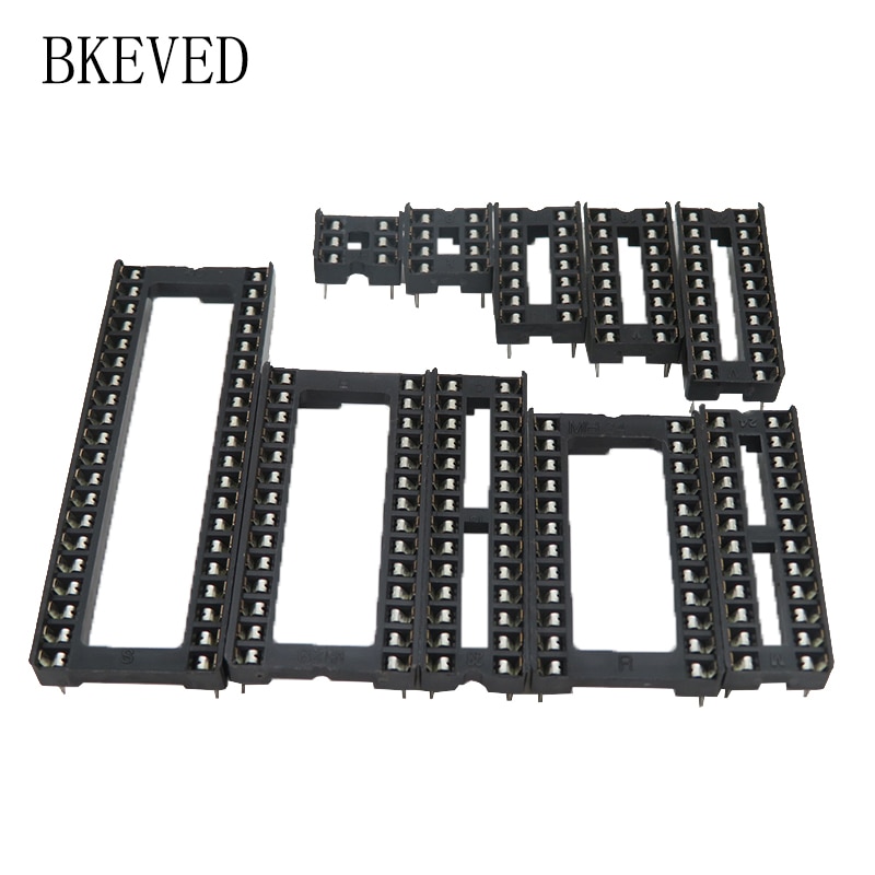 10PCS IC square hole IC socket DIP6 DIP8 DIP14 DIP16 DIP18 DIP20 DIP24 DIP28 6PIN 8PIN 14PIN 16PIN 18PIN 20PIN 24PIN 28PIN 40PIN