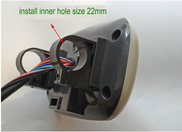 Elcykel hastighetsmätare lcd-display 36 v 48 v 60 v 72 v 80 v 84 v 96v+ hastighets-/batterinivåindikator+ blinkers färgad vit skärm