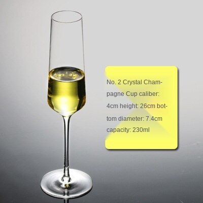 Kristallen Glas Champagne Glas Loodvrij Rode Wijn Glas Wijn Glas Cocktail Glasdrinkbeker Cocktail Glas Mok Creatieve Functies: B-glass 230ml-1pc
