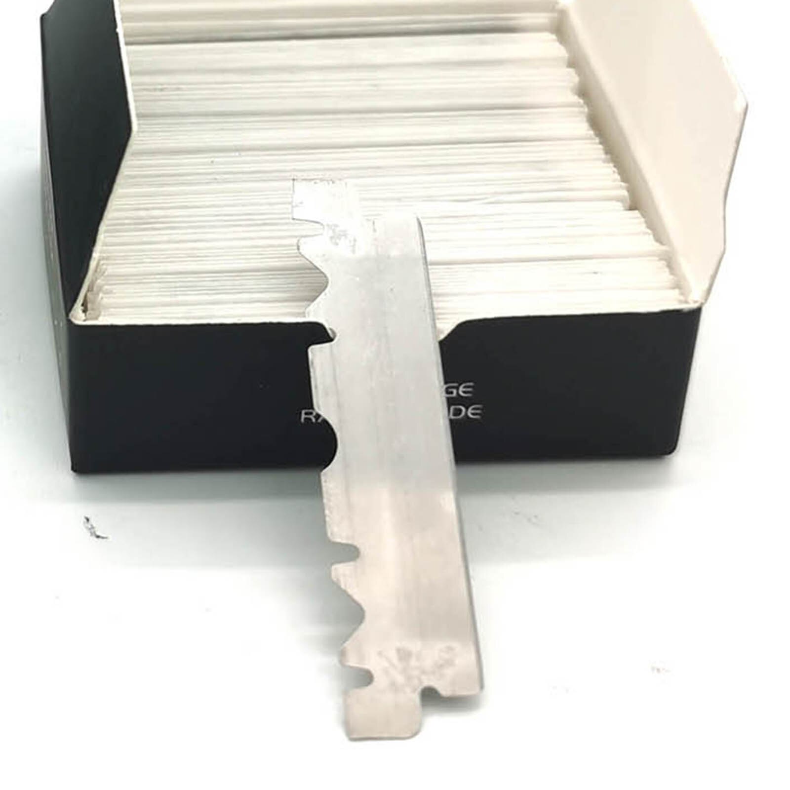100Pcs Barber Single Edge Razor Blades, Stainless Steel ,for Barbers Exchangeable Blade Razors