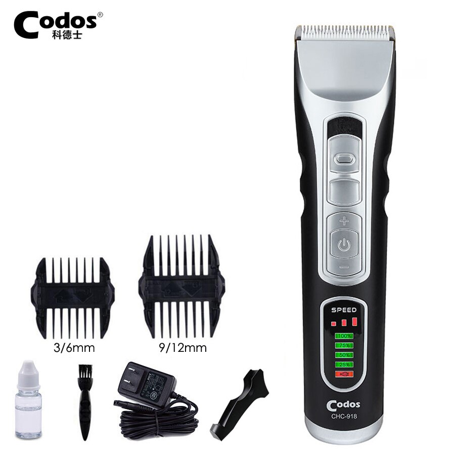 Codos Professionele Oplaadbare Tondeuse Voor Kapper Salon Elektrische Tondeuse Keramische Cutter Snijmachine: 918