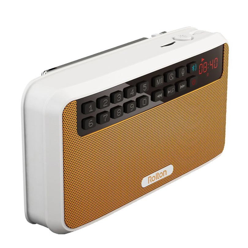 Rolton e500 alto-falante sem fio bluetooth mini 2.1 alto-falante estéreo de alta fidelidade suporte tf cartão/fm/mãos livres com lanterna led