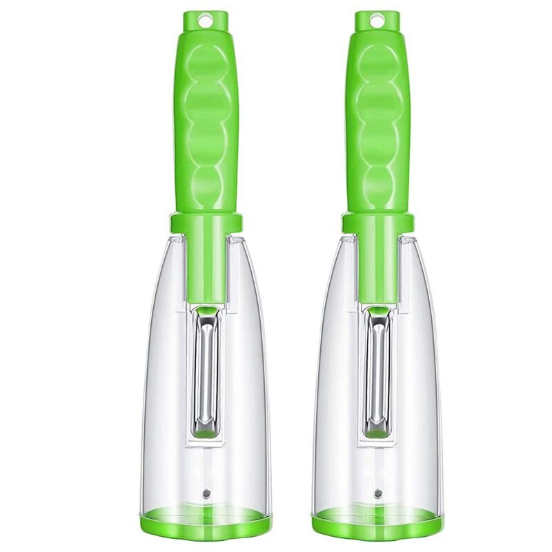 Lurch 10098 Pelapatate Super In Acciaio Inox - Ideale Per Frutta E Verdura Con Buccia Dura (Pomodori, Kiwi, Peperoni) - Ergonomico E Lavabile In Lavastoviglie
