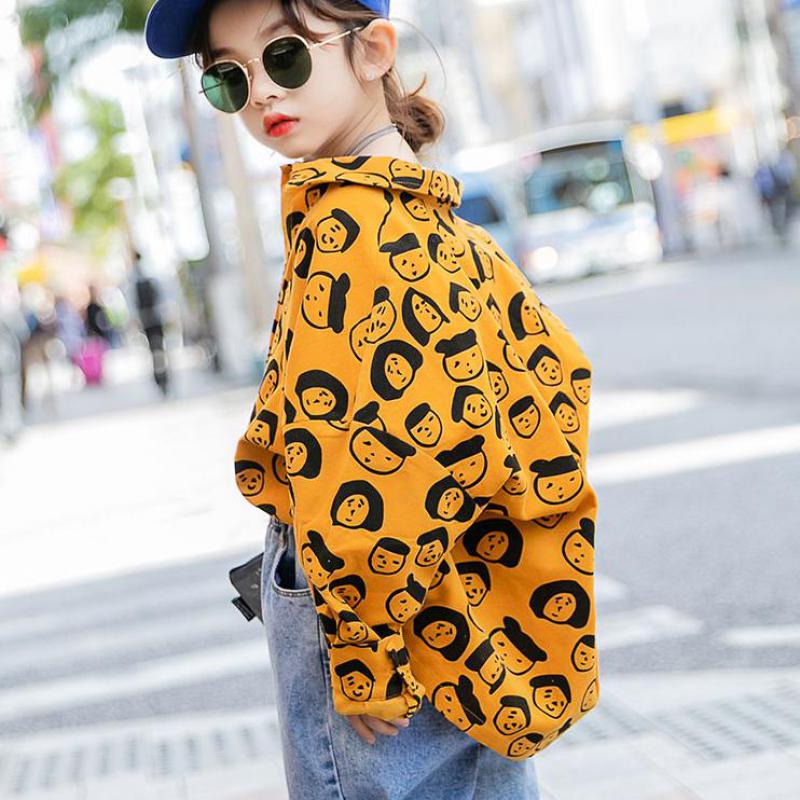 printemps nouveaux enfants Blouses pour filles vêtements coton filles chemises vêtements adolescents 6 7 8 9 10 11 12 13 14 ans enfants hauts