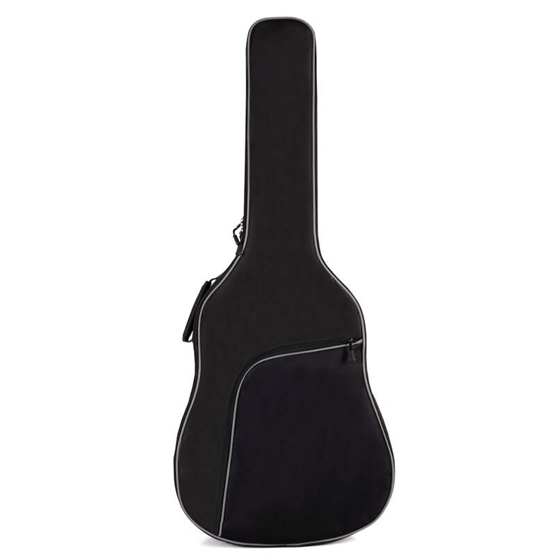 Funda de guitarra acústica clásica de 41 pulgadas, gruesa, de Balladry, con cadena de acero, funda de guitarra, accesorios para mochila: Gray