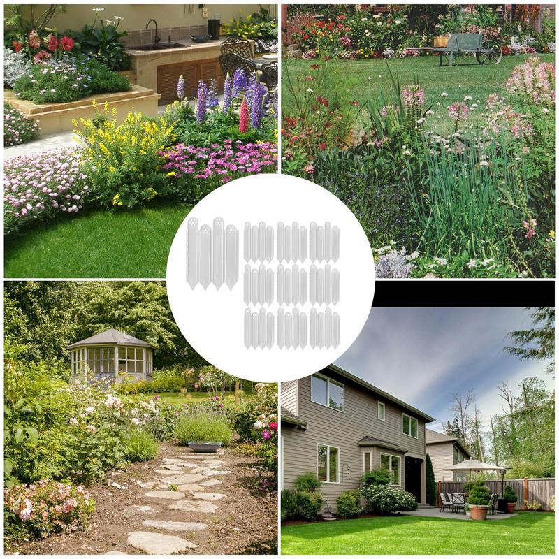 Bordure de jardin, paquet de 10 outils d'aménagement paysager, barrière animale, garniture décorative de clôture de jardin pour cour et pelouse