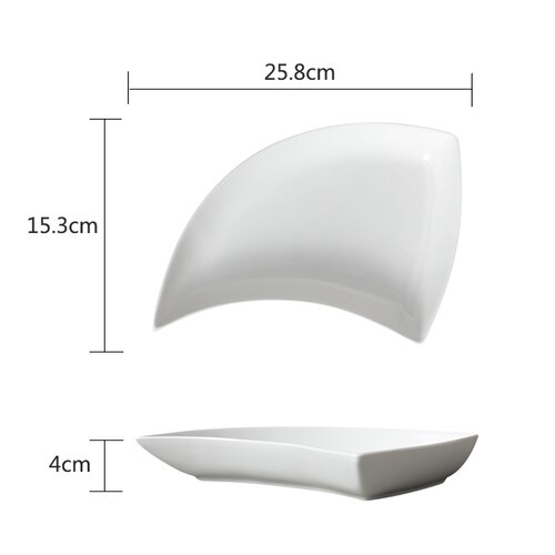 Ceramic Household Vegetable Plate Deep Swing Plate Tableware Set Dim Sum Fruit Plate Tablewares Kitchen Dining: 10