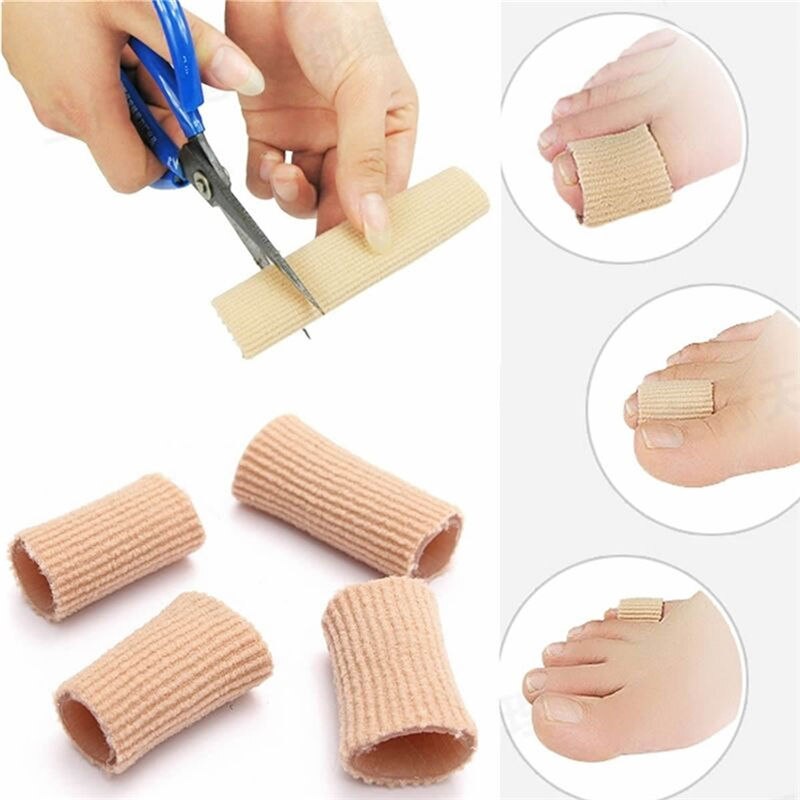 Fabric Gel Tube Bandage Calluses Protector Tools 10/15CM Foot Pain Relief Guard for Feet Care insoles Cover Finger Toe Separator