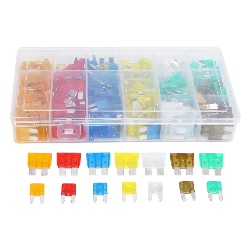 Insert Car 250PCS Medium and Small Aluminum Combination + Small Clip Yellow